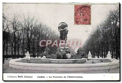 Cartes postales Paris La Fontaine de l'Observatoire
