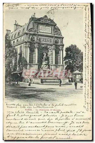 Ansichtskarte AK Paris La Fontaine St Michel