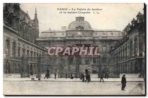 Ansichtskarte AK Paris Le Palais de Justice et la Sainte Chapelle