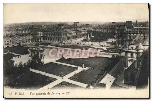 Ansichtskarte AK Paris Vue generale du Louvre