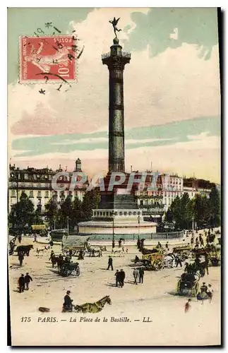 Cartes postales Paris La Place de la Bastille