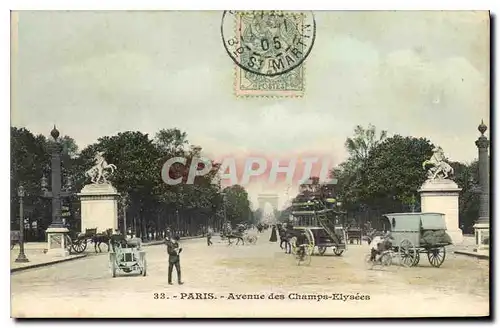 Cartes postales Paris Avenue des Champs Elysees