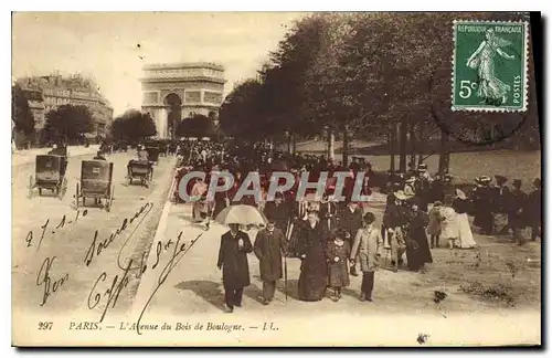 Cartes postales Paris L'Avenue du Bois de Boulogne