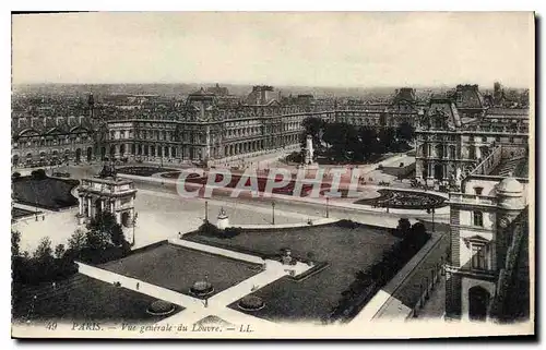 Ansichtskarte AK Paris Vue Generale du Louvre