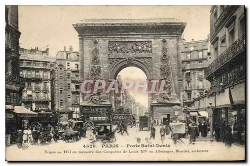 Cartes postales Paris Porte Saint Denis