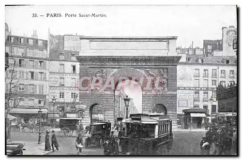 Cartes postales Paris Porte Saint Martin