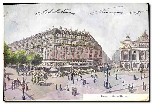 Cartes postales Paris Grand Hotel