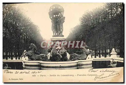 Ansichtskarte AK Paris Jardin du Luxembourg Fontaine Carpeaux