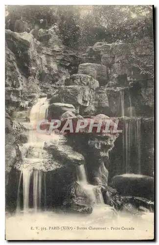 Cartes postales Paris XIX Buttes Chaumont Petite Cascade