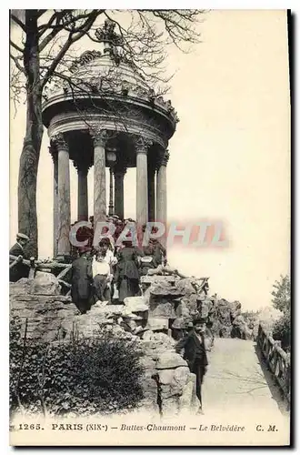 Ansichtskarte AK Paris Buttes Chaumont Le Belvedere