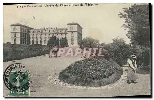 Ansichtskarte AK Marseille Jardin du Pharo Ecole de Medecine