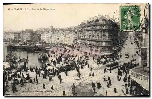 Cartes postales Marseille Rue de la Republique