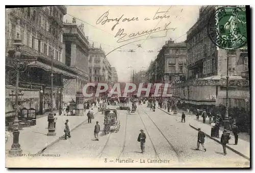 Cartes postales Marseille La Cannebiere