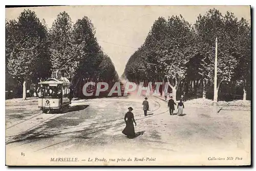 Cartes postales Marseille Le Prado vue prise du Rond Point