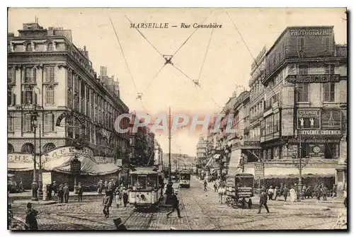 Cartes postales Marseille Rue Cannebiere