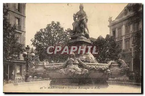 Ansichtskarte AK Marseille Fontaine Estrangin