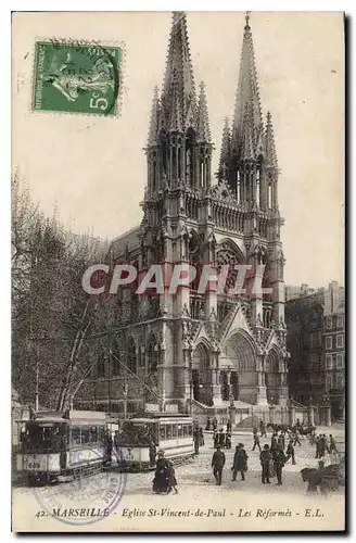 Cartes postales Marseille Eglise St Vincent de Paul les Reformes