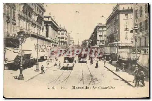 Cartes postales Marseille La Cannebiere