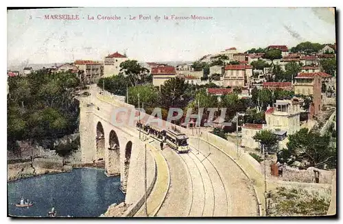 Cartes postales Marseille La Corniche Le Pont de la Fausse Monnase