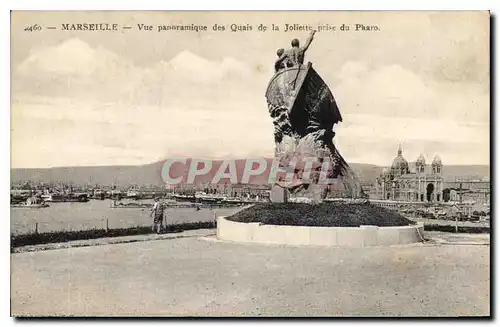 Cartes postales Marseille Vue panoramique des Quas de la Joliette du Pharo