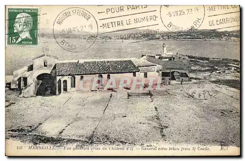 Cartes postales Marseille Vue generale prise du Chateau d'If