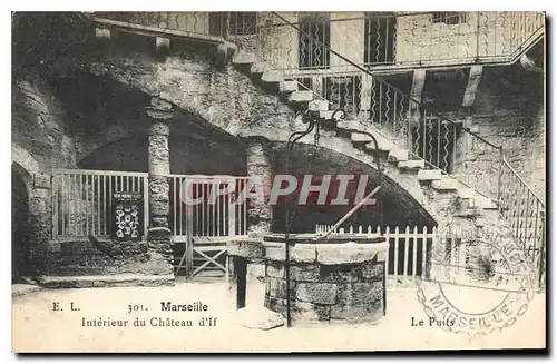 Cartes postales Marseille Interieur du Chateau d'If