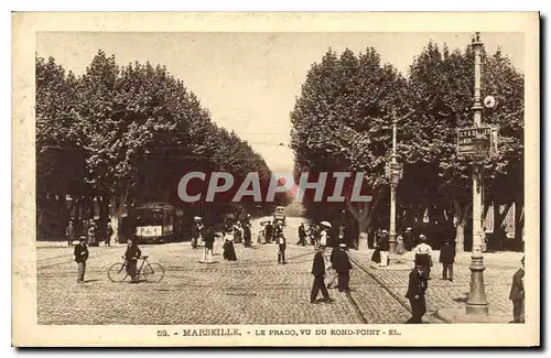 Cartes postales Marseille Le Prado Vu Du Rond Point