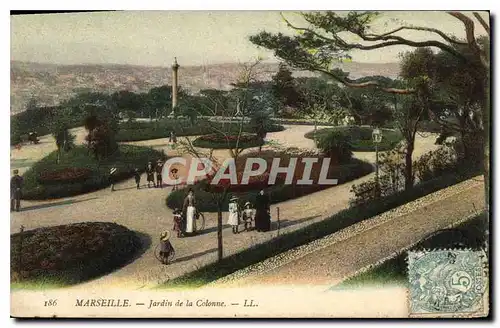 Ansichtskarte AK Marseille Jardin de la Colonne