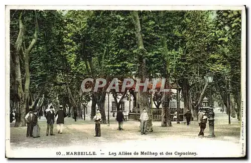 Ansichtskarte AK Marseille Les Allees de Meilhan et des Capucines