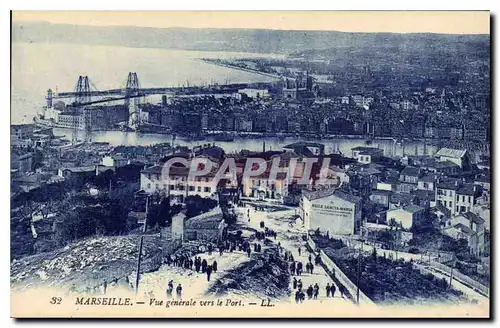 Ansichtskarte AK Marseille Vue generale vers le Port