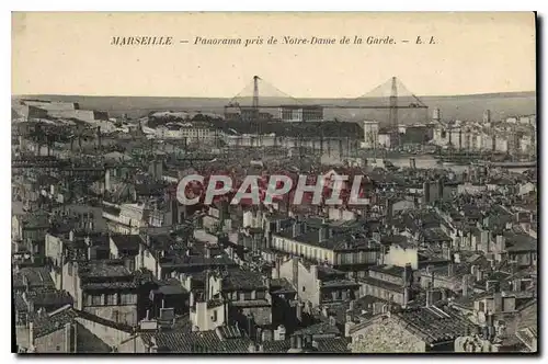 Ansichtskarte AK Marseille Panorama pris de Notre Dame de la Garde