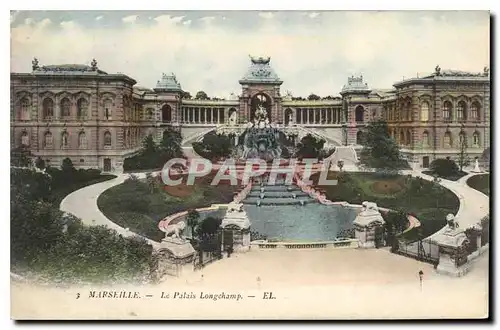 Cartes postales Marseille Le Palais Longchamp