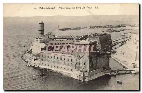 Cartes postales Marseille Panorama du Fort St Jean