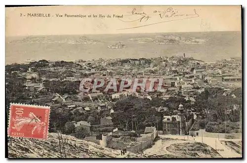 Ansichtskarte AK Marseille Vue Panoramique et les Iles du Frioul