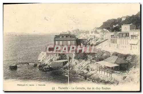 Ansichtskarte AK Marseille La Corniche vue de chez Roubion