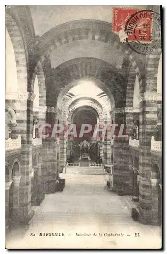 Ansichtskarte AK Marseille Interieur de la Cathedrale