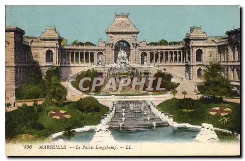 Ansichtskarte AK Marseille Le Palais Longchamp