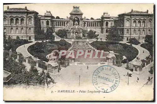 Cartes postales Marseille Palais Longchamp