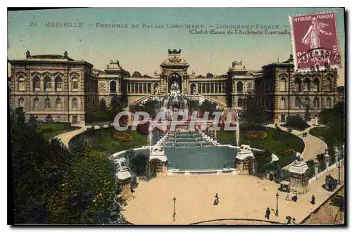 Cartes postales Marseille Ensemble du Palais Longchamp