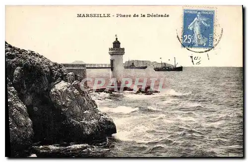 Ansichtskarte AK Marseille Phare de la Desirade