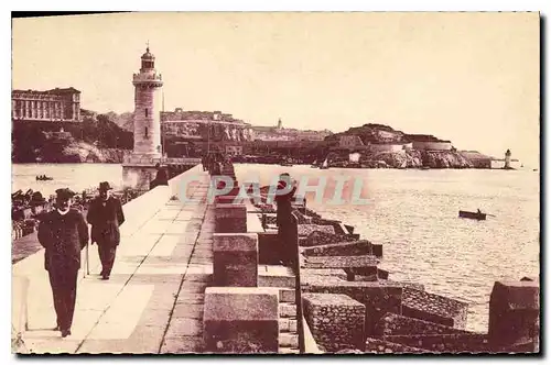 Ansichtskarte AK Marseille Phare Sainte Marie et la Jetee