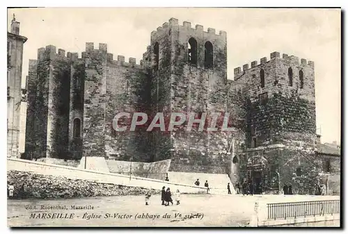 Cartes postales Marseille Eglise St Victor abbaye du V siecle