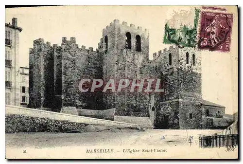Cartes postales Marseille L'Eglise Saint Victor