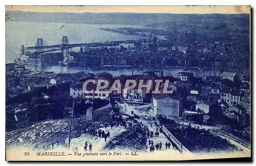 Ansichtskarte AK Marseille Vue generale vers le Port