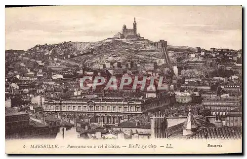 Ansichtskarte AK Marseille Panorama vu a vol d'oiseau