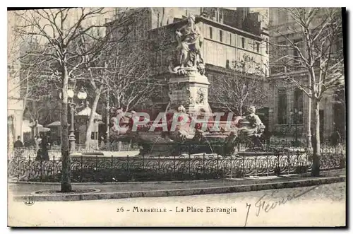 Ansichtskarte AK Marseille La Place Estrangin