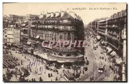 Cartes postales Marseille Rue de la Republique