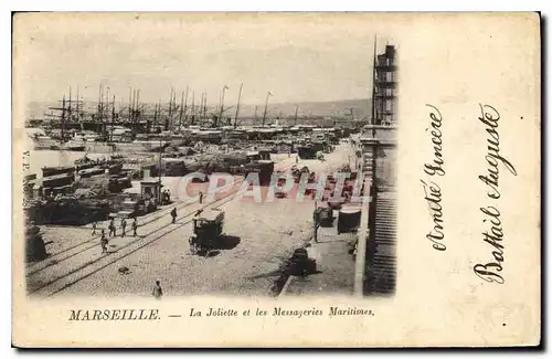 Cartes postales Marseille La Joliette et les Messageries Maritimes