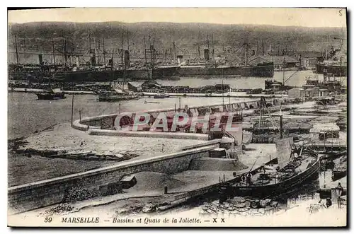 Cartes postales Marseille Bassins et Quais de la Joliette