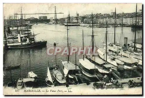 Cartes postales Marseille Le Vieux Port